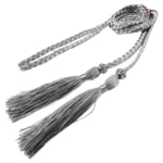 Franges élégantes sur corde tressée pour femme