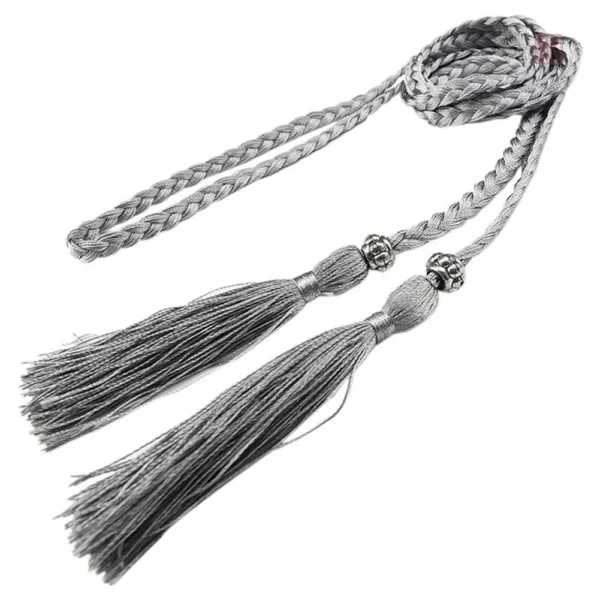 Franges élégantes sur corde tressée pour femme