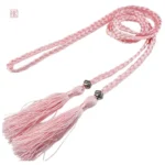 Ceinture tressée avec franges stylées