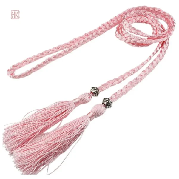 Ceinture tressée avec franges stylées