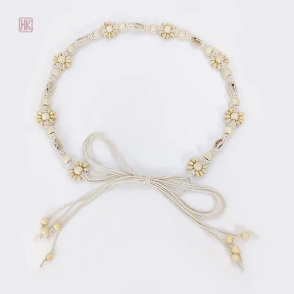 Ceinture en corde vintage, accessoire féminin élégant