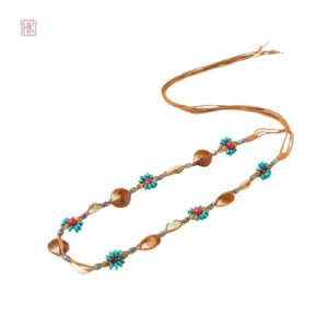 Ceinture ethnique colorée, accessoire mode féminin