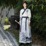 Costume Kimono Samourai Blanc pour homme