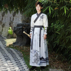 Costume Kimono Samourai Blanc pour homme