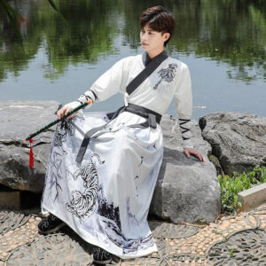 Kimono blanc traditionnel pour homme