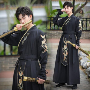 Costume Kimono Samourai Noir pour homme
