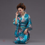 Kimono pour femme, style classique japonais