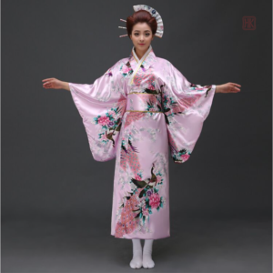 Déguisement kimono japonais femme élégant et coloré