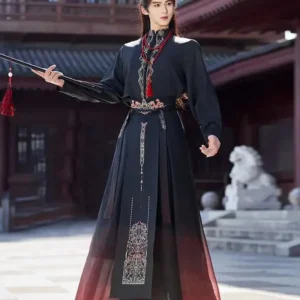 Kimono samouraï avec motifs traditionnels