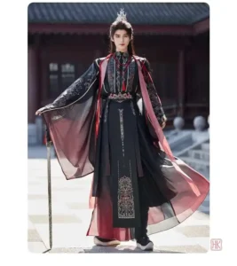 Kimono élégant pour homme, style samouraï