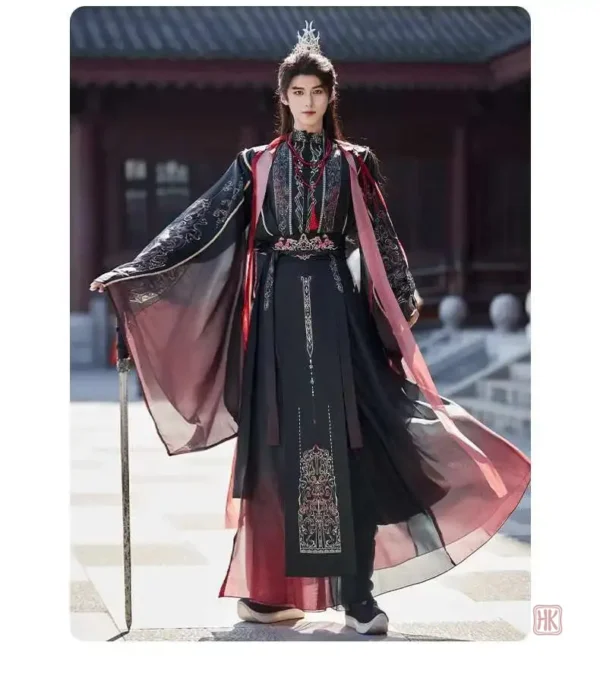 Kimono élégant pour homme, style samouraï