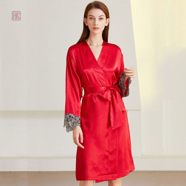 deshabille-kimono-femme-rouge-1 Déshabillé kimono femme rouge élégant