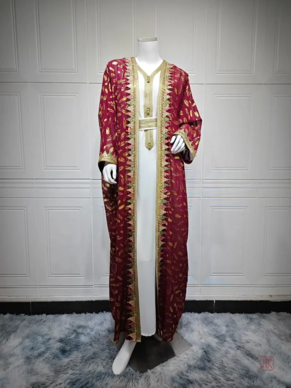Vêtement de luxe en abaya kimono
