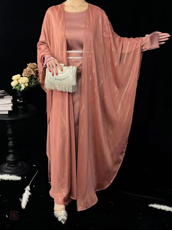 ensemble-abaya-kimono-de-luxe-rose-1 Ensemble Abaya Kimono de Luxe en rose