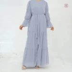 Abaya longue kimono voilée élégante