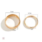 Bracelets raffinés en acier inoxydable, style contemporain