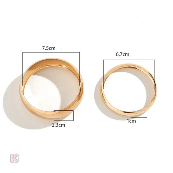 Bracelets raffinés en acier inoxydable, style contemporain