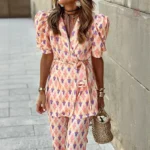 Kimono manches courtes avec effet bouffant