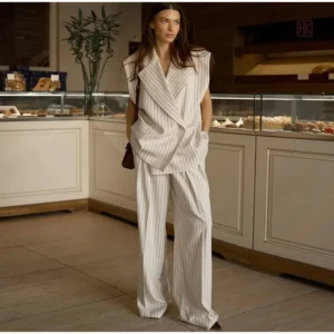 Kimono rayé pour un style décontracté et chic