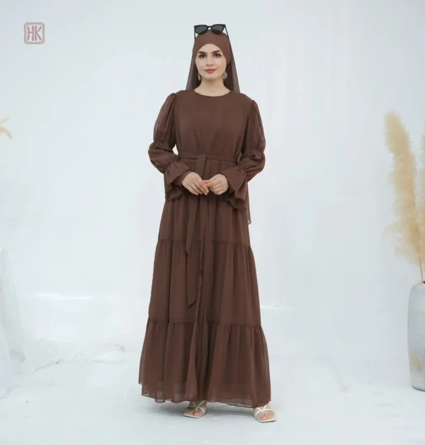 Abaya kimono évasé, style élégant et moderne