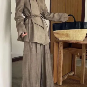 Ensemble Kimono Beige Ample