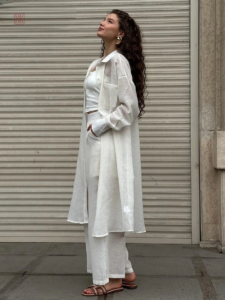 Vêtement d'été : Kimono Léger Blanc
