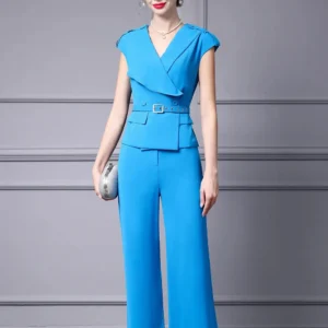 Ensemble Kimono Bleu Ceinturé