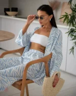 Ensemble kimono confortable, parfait pour les journées ensoleillées