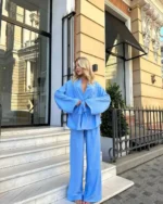 Ensemble Kimono Bleu Léger et Confortable