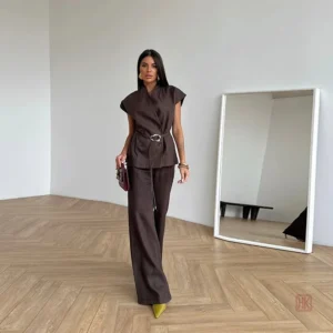 Ensemble Kimono Élégant à Manches Courtes