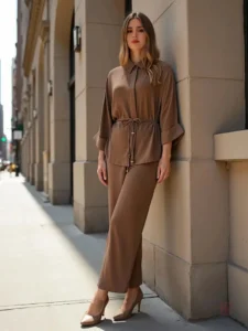Ensemble habillé inspiré du style urbain chic