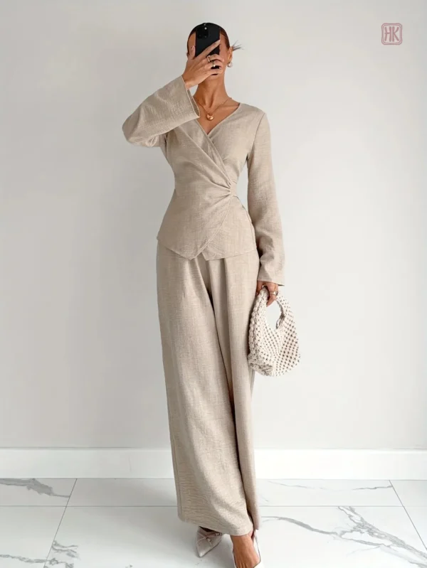 Vêtement de nuit Kimono cintré, style raffiné