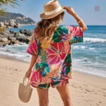 Kimono léger et coloré pour des nuits d'été stylées