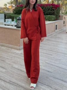 Ensemble Kimono Décontracté en tissu léger et fluide