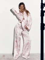 Ensemble Kimono Rose et Blanc Décontracté