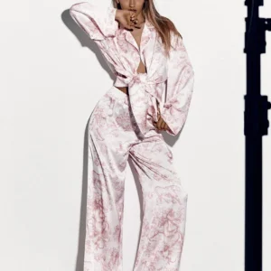 Ensemble Kimono Rose et Blanc Décontracté