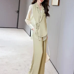 Ensemble Kimono Drapé Vert