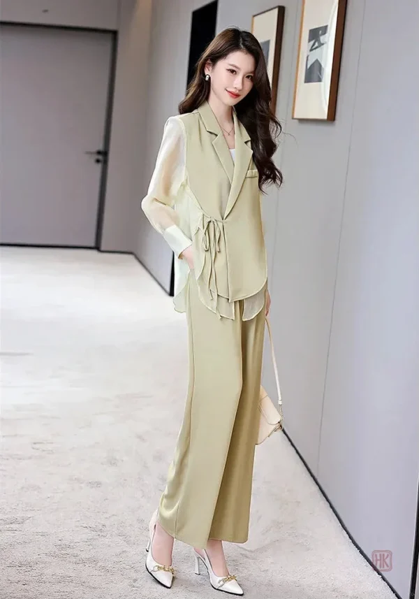ensemble-kimono-drape-vert-1 Ensemble Kimono Drapé Vert