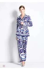 Kimono droit avec motifs stylés pour un look unique