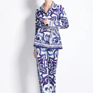 Kimono droit avec motifs stylés pour un look unique