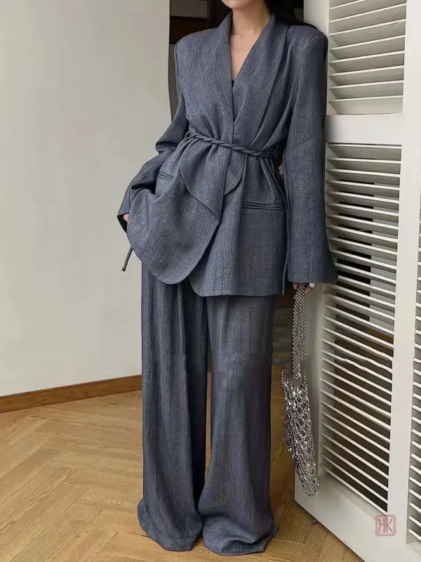 ensemble-kimono-elegant-gris-fonce-1 Ensemble Kimono Élégant Gris Foncé