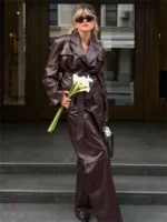 Ensemble Kimono Cuir Vintage élégant et unique