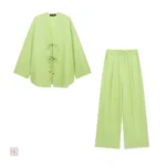 Style estival avec kimono vert clair chic