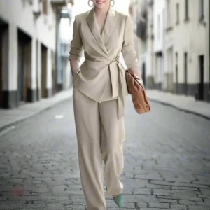 Ensemble Kimono Femme Chic Beige
