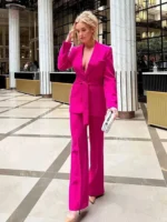 Ensemble Kimono Fuchsia élégant et coloré