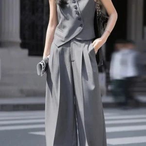 Ensemble Kimono Gilet Asymétrique