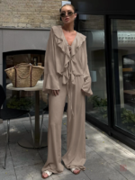 Ensemble kimono à manches longues, style chic