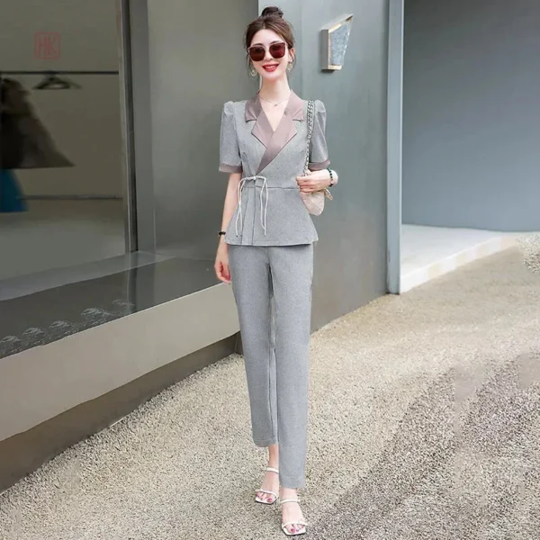 Ensemble Kimono Gris Chic