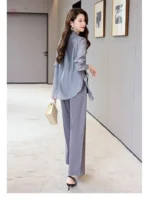 Mode décontractée avec kimono gris