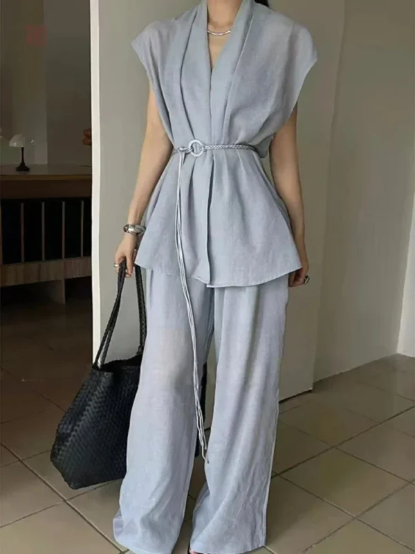 ensemble-kimono-gris-style-leger-1 Ensemble Kimono Gris Léger et Stylé